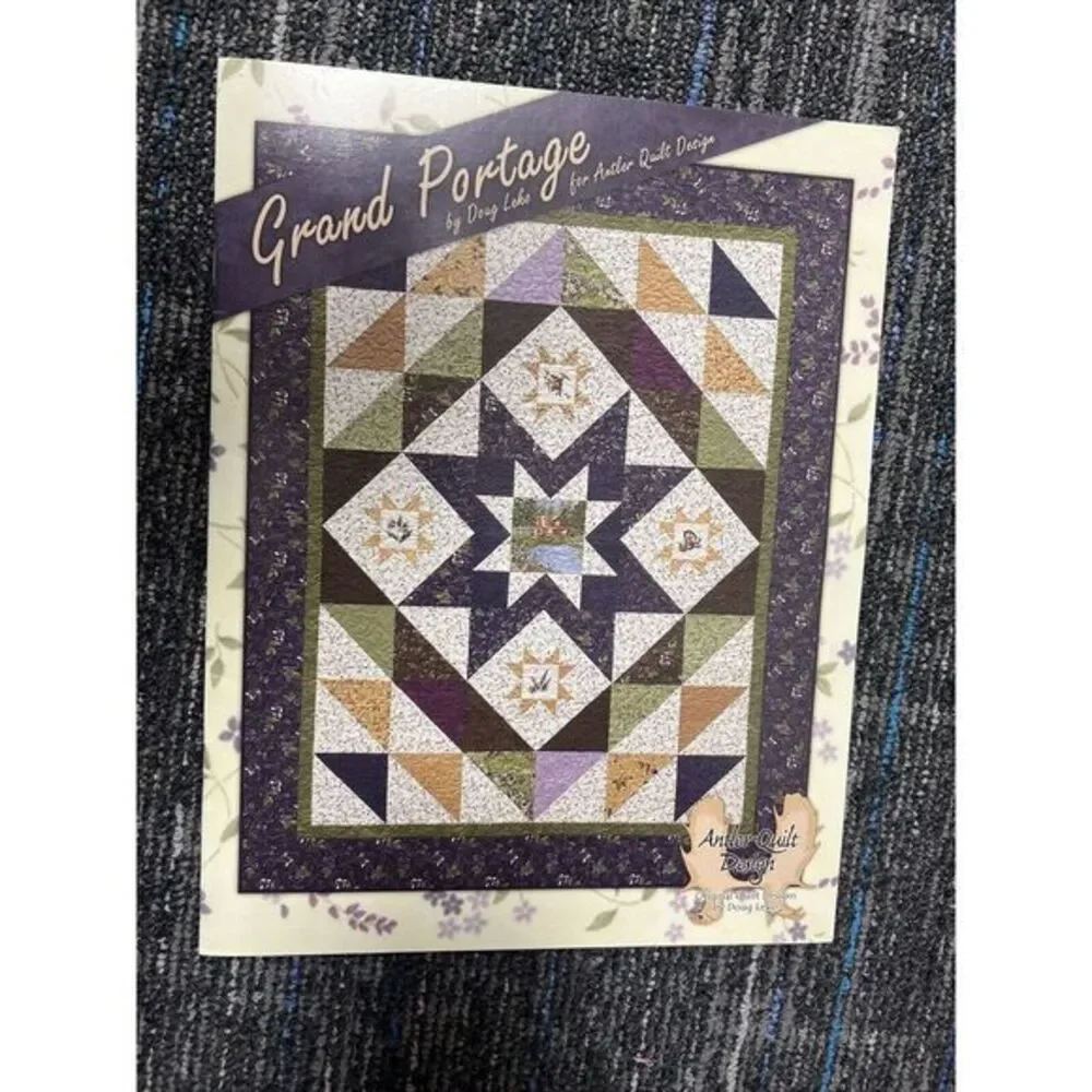 GRAND PORTAGE By Doug Leko ANTLER‎ QUILT DESIGN 2015 New Quilting Pattern Book